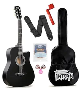 🎸 Get Started With Music Today – Intern INT-38C Acoustic Guitar Kit for Just ₹2,199!